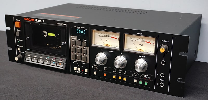 Tascam 122 MK II 80's Vintage Rack Mount Stereo Cassette