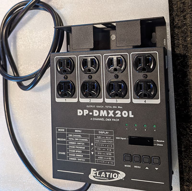 Elation DPDMX20L 4 Channel DMX Dimmer/Switching Packs Reverb