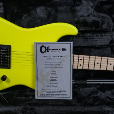 Charvel USA Custom Shop San Dimas Namm Edition #603 Master Built by “Red” Dave Nichols Neon Pearl Yellow 2025 w/OHSC image 13