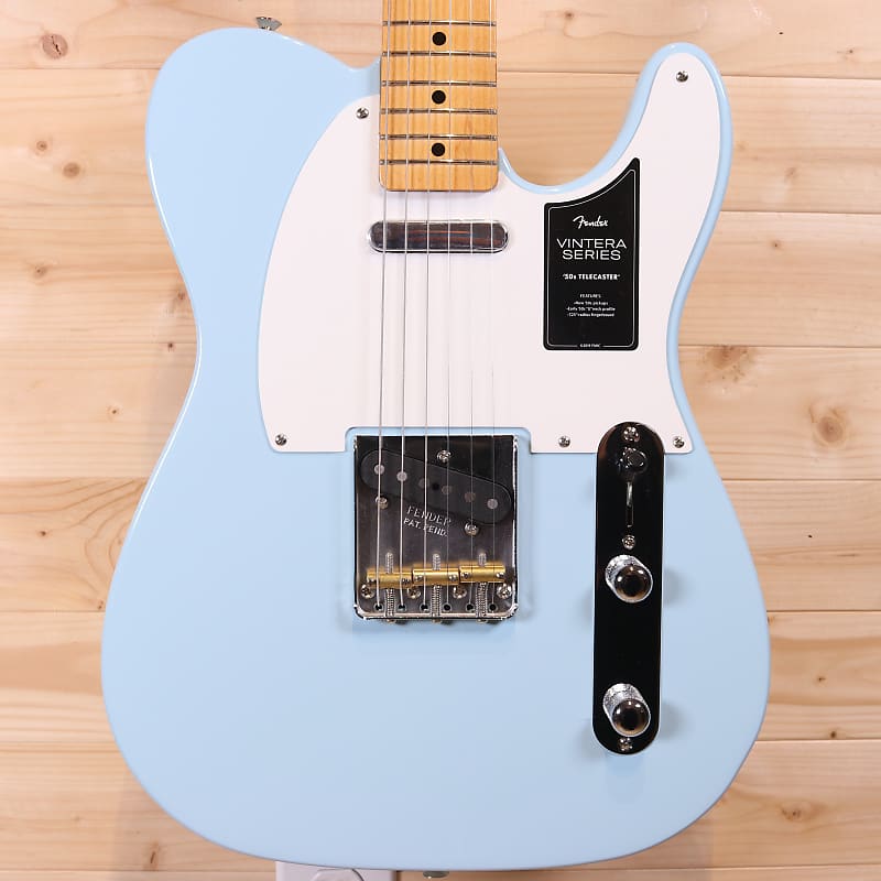 Fender Vintera '50s Telecaster - Maple Fingerboard, Sonic Blue image 1