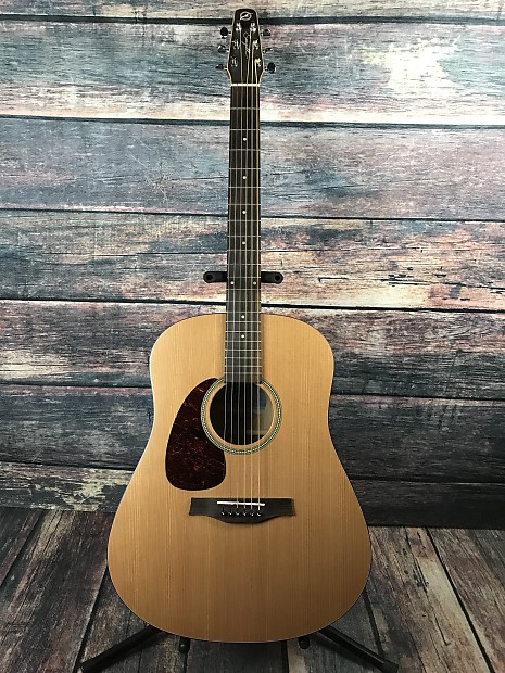 Used Seagull S6 Original QI Left handed Dreadnought Acoustic Electric Guitar with Seagull Bag Reverb Brazil