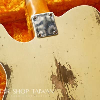 2021 Fender Custom Shop 1960 Telecaster Heavy Relic-Vintage White. image 15