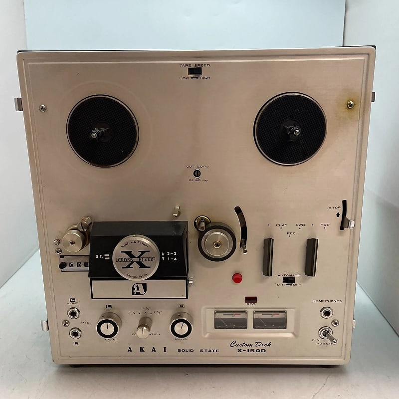 AKAI X-105D Multi-Speed Reel-to-Reel Tape Player TESTED FOR PARTS ONLY  			