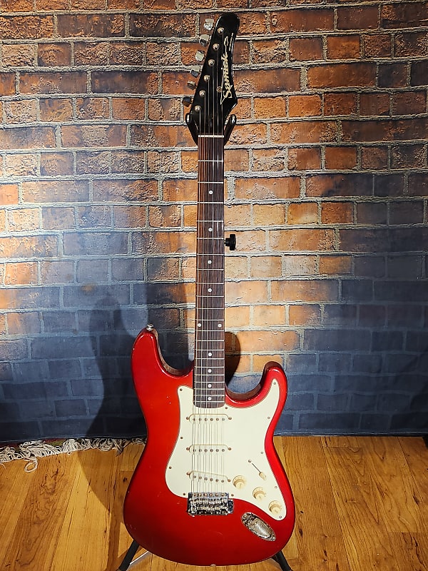 Samick Strat-Style Electric Guitar Red NEW Frets Set Up image 1