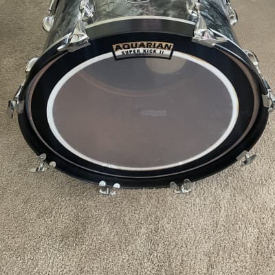 Slingerland 20x14 bass drum. 1970s - Black Diamond Pearl wrap. image 7