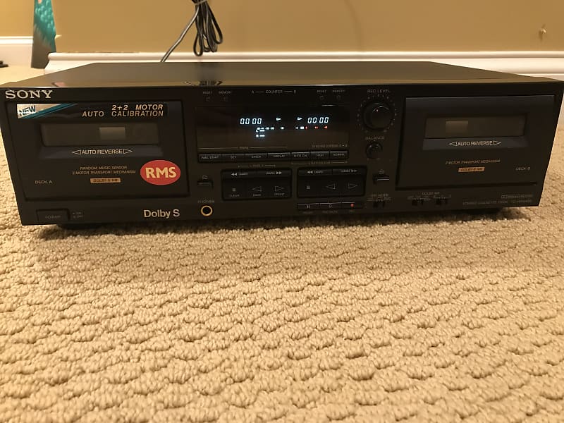 *PARTS ONLY* Sony deals Stereo Dual Cassette Tape Deck Model TC-WR645S