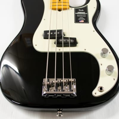 Fender American Professional II Precision Bass - Black with Maple Fingerboard image 2