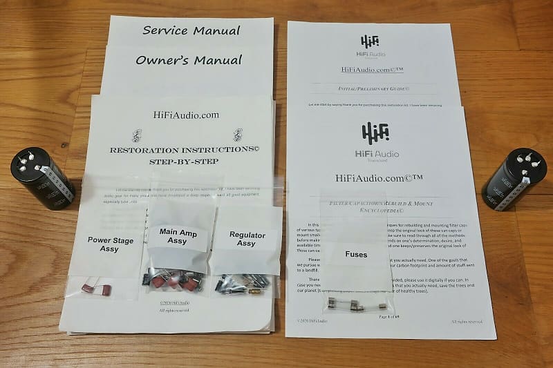 Nikko alpha 220 restoration kit filter capacitor repair rebuild fix  			