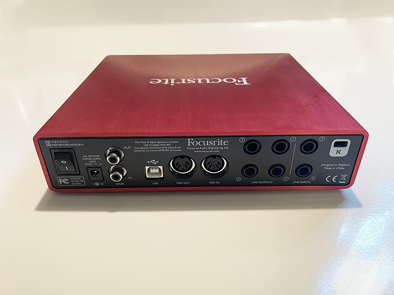 Focusrite Scarlett 6i6 2nd Gen USB Audio Interface