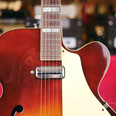 1950s Silvertone 1425 Aristocrat Archtop Electric Guitar - Comes with Original Chipboard Case! image 3