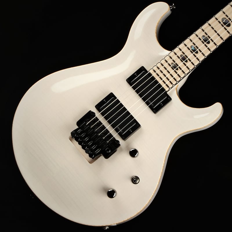 Caparison - Angelus-NH Nick Hipa Signature - 5A Flame Maple Top - Trans White -  Electric Guitar with Gig Bag image 1
