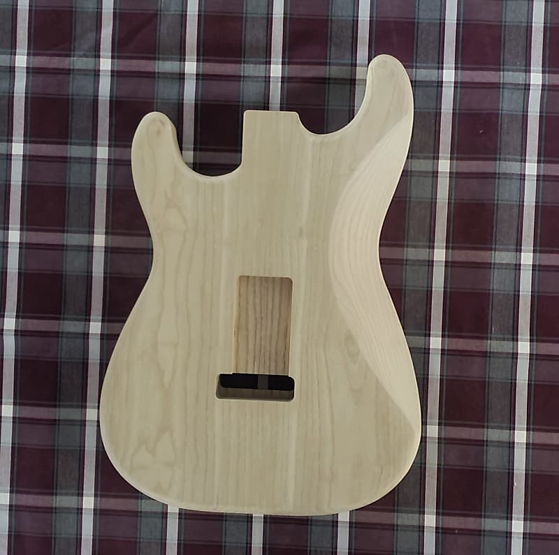Woodtech Routing 2 pc. Sassafras Stratocaster Body Unfinished