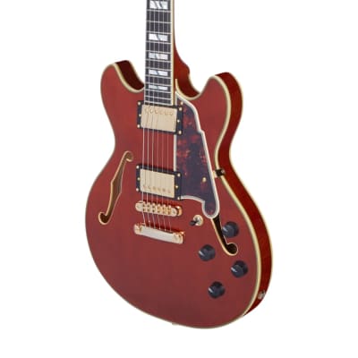 D'Angelico Mini Double Cut Semi-Hollow w/ stop-bar tailpiece image 3