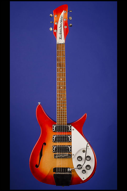 Rickenbacker 325 (three pickups with vibrato) 1967 - Fireglo (shaded red  with some yellow)