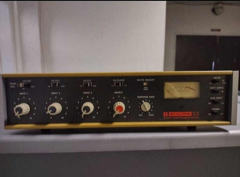 Rare Vintage Shure SE30 Gated Compressor / Mixer Reverb