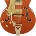 Gretsch G6120TLH Players Edition Nashville Left Handed Electric Guitar with Bigsby. Filter'Tron Pickups, Orange Stain (Brand New - Full Warranty)