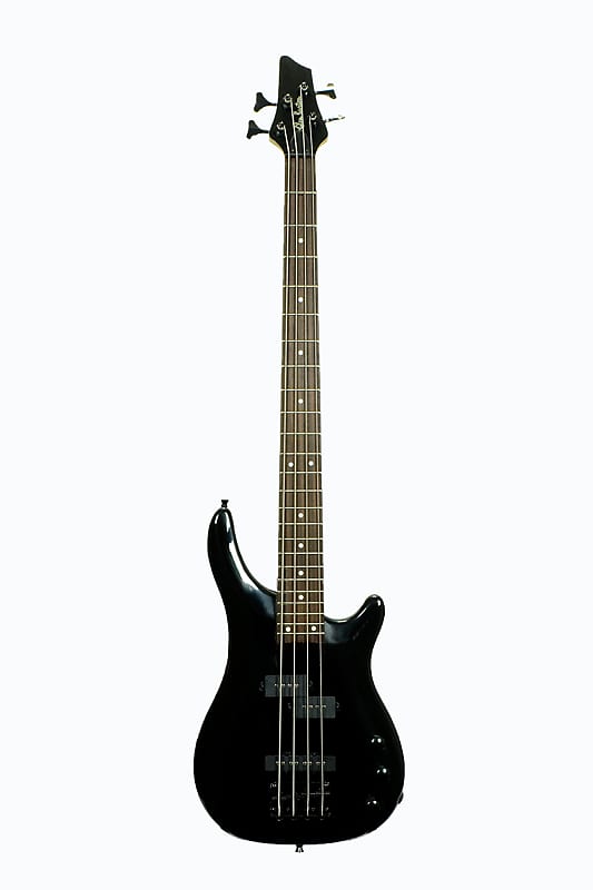 Glen Burton GBSRB BK Basswood Body Maple Neck 4 String Electric Bass Guitar w Gig Bag Strap Cable Picks Strings Key