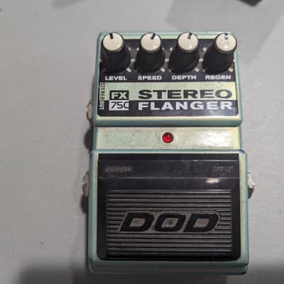 DOD FX75C Stereo Flanger 1990s - Green image 1