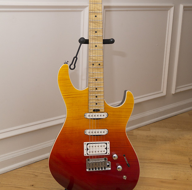 Cort G280DX JSS G Series Double Cutaway Flame Maple Top HSS with 2-Point Tremolo Java Sunset image 1