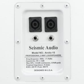New SEISMIC AUDIO 15" White PA/DJ Speaker/Floor Monitor image 7