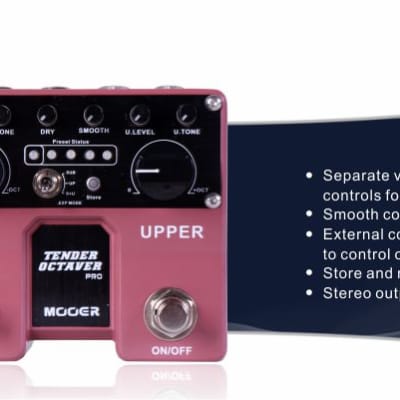 Mooer Audio Twin Series Tender Octaver Pro Guitar Effect Pedal image 5