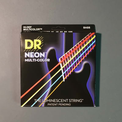 DR Strings NMCB-45 Hi-Def Neon Multi-Color Bass Strings image 2