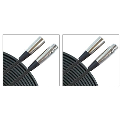 Musician's Gear Standard Microphone Cable-20 ft.-Black (2 Pack) image 7