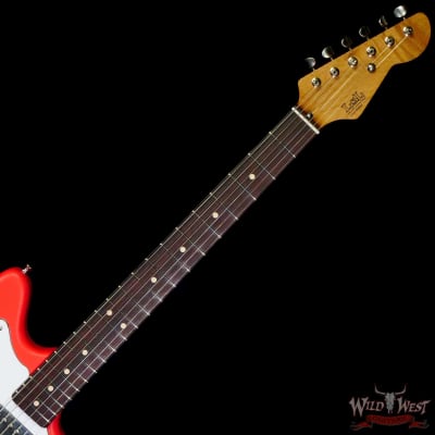 LsL Silverlake One HH Roasted Flame Maple Neck Rosewood Fingerboard Fiesta Red image 4
