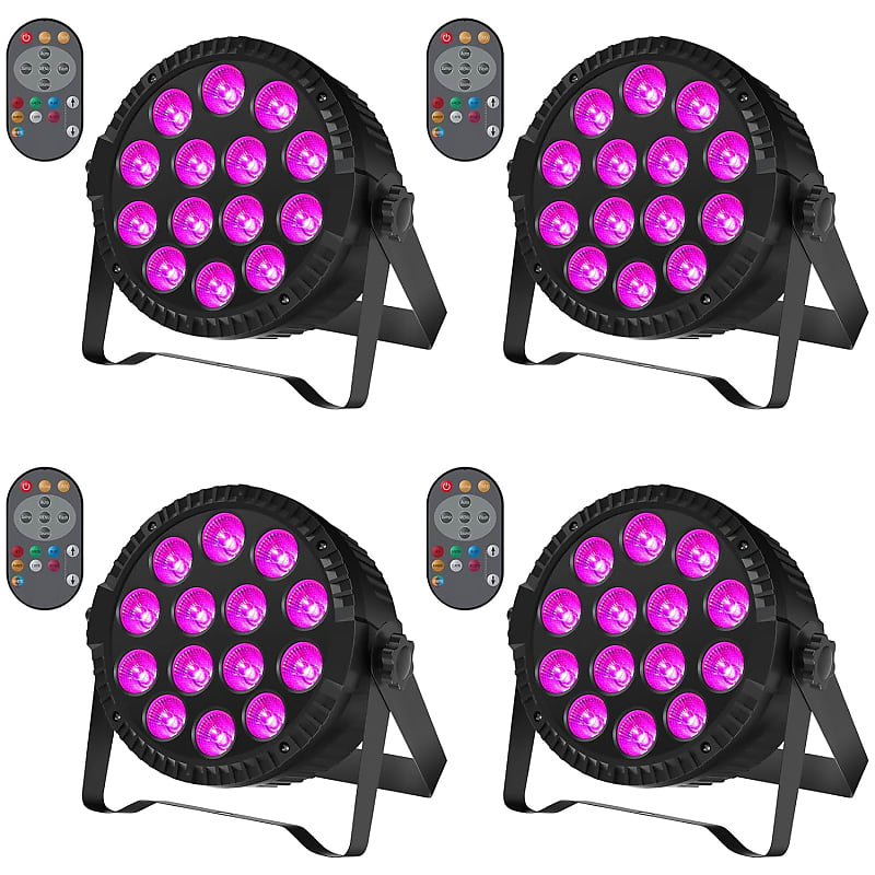 Stage Lights, 4 Pack Led Par Lights Rgbw Dj Stage Lighting Reverb