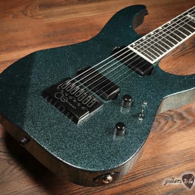ESP E-II M-II 7B Baritone 7-String Evertune Guitar w/ Case – Granite Sparkle image 8