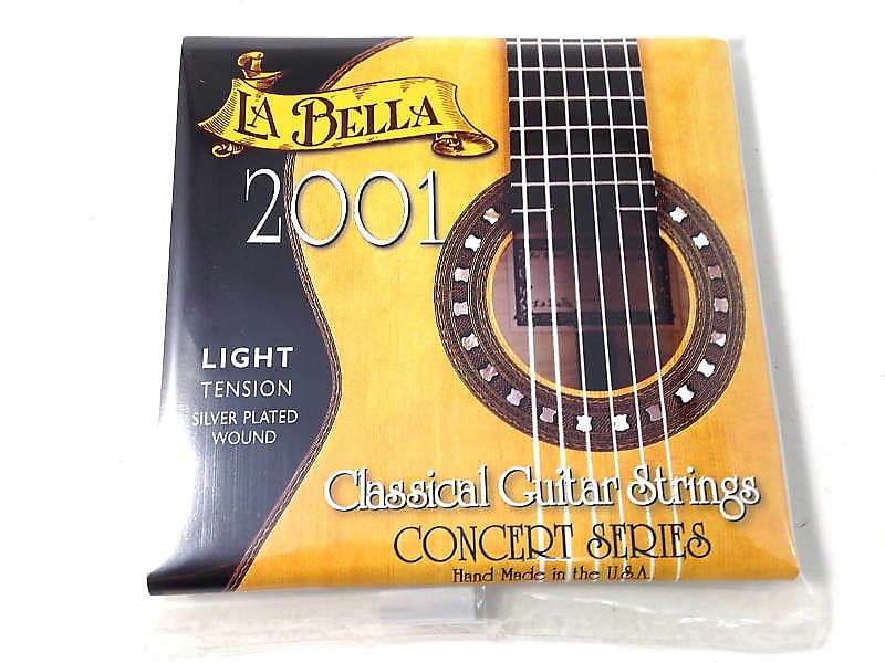 La Bella Guitar Strings  Light Tension  Silver Plated Wound  Classical  2001 image 1
