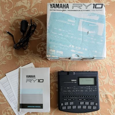 Yamaha RY10 drum machine with power supply, original manuals, box