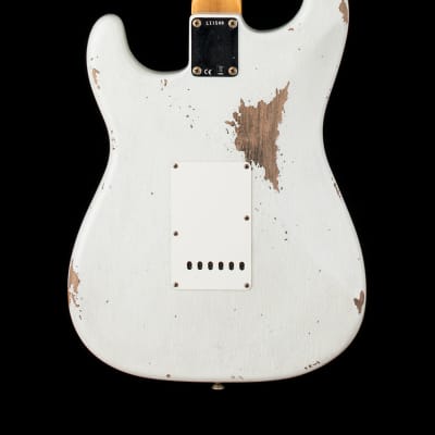 Fender Custom Shop Limited Edition 1964 L-Series Stratocaster Heavy Relic - Aged Olympic White #11540 image 2
