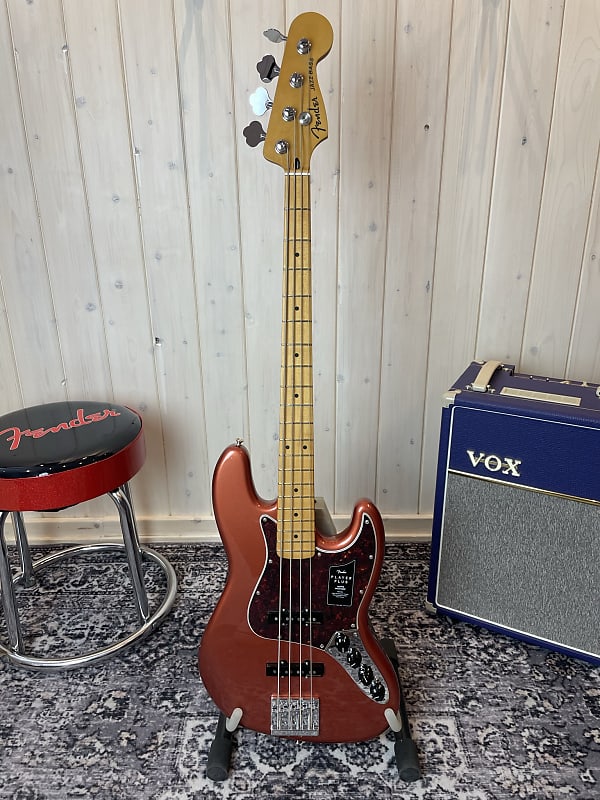 Fender Player Plus Active Jazz Bass MN 2022 Aged Candy Apple Red image 1