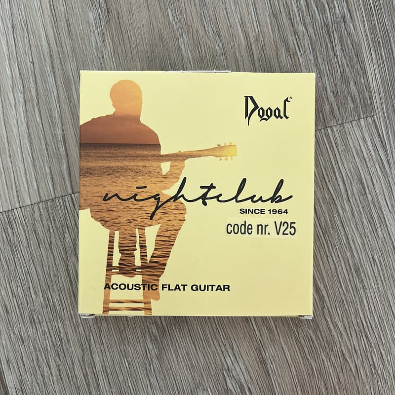 Dogal V25 80/20 Bronze Flatwound Acoustic Guitar Reverb