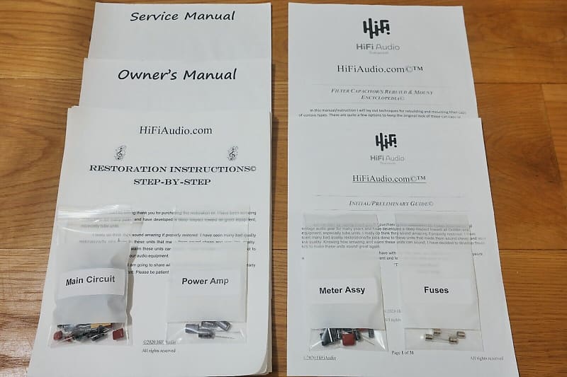 Yamaha M80 restoration kit filter capacitor repair rebuild fix  			