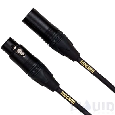 Mogami Gold STAGE-50 XLR Microphone Cable, XLR-Female to XLR-Male, 3-Pin, Gold Contacts, Straight Connectors, 50 Foot
