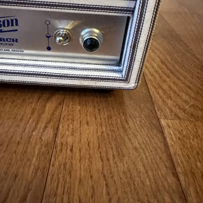 Benson Amps Monarch Head - Oxblood Blue and White Pinstripes image 7
