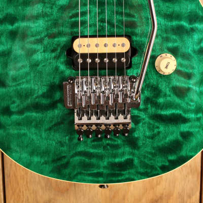 Ernie Ball Music Man EVH Van Halen Signature Green Quilted USED!! image 8