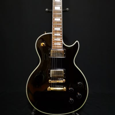 Burny RLC 58 Les Paul Custom 1998 Black MIK | Reverb