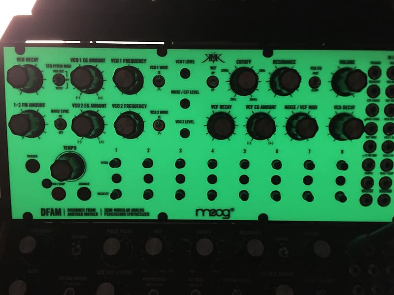 Sunshine Design GLOW in the DARK Skin Overlay fits Moog DFAM