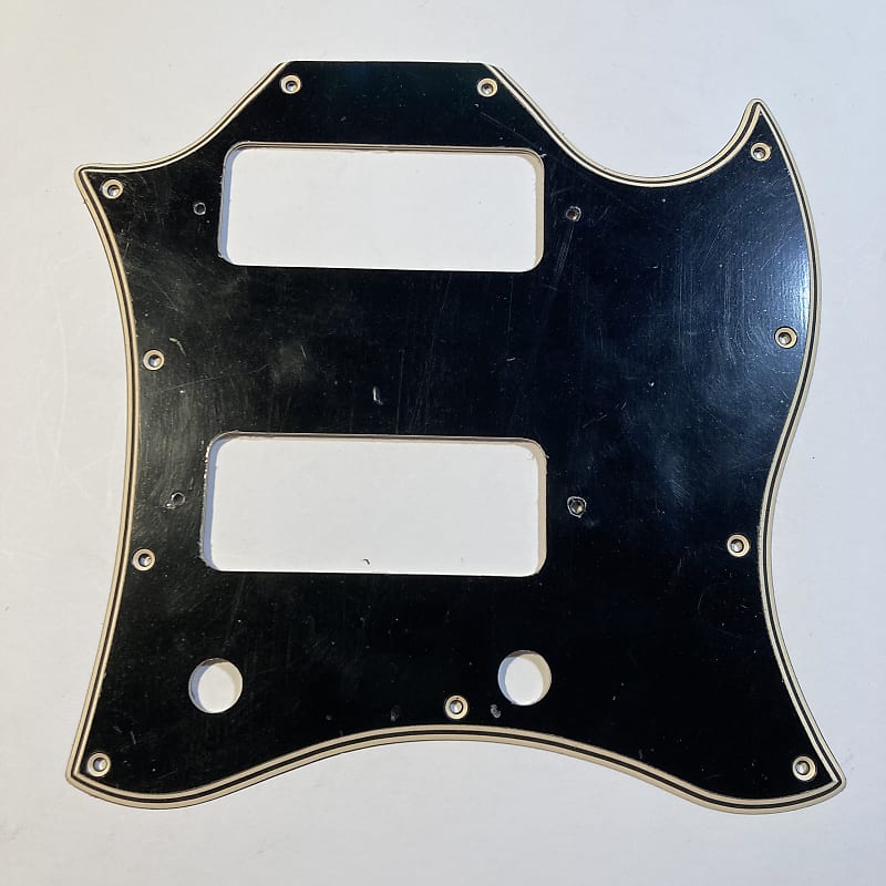 5 Ply Black/Cream Wide Bevel Pickguard for 1999-2010 Gibson SG Classic P90  Made In USA