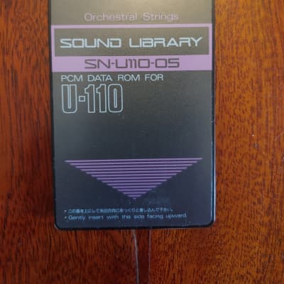 Roland SN-U110-05 Orchestral Strings Sound Library PCM Data Rom Card For U-110 U-220 U-20