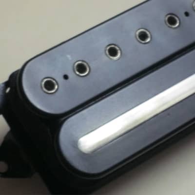 used (less than lite average wear) genuine DiMarzio BHWP3 BRIDGE  (F-spaced) pickup [which is an OEM-supplied DiMarzio "Drop Sonic" (D-Sonic)], early to mid 2000s, BLACK (+ screws) 11.45k, from early JP6, wire needs to be lengthened image 5