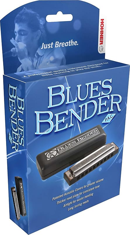 Hohner Blues Bender Harmonica Silver - C image 1