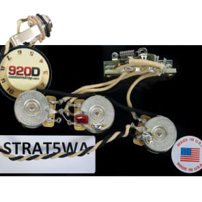 920D Custom Shop S5W Premium 5-Way Strat Wiring Harness