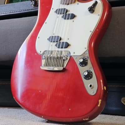 Vintage Fender Electric XII 1966 Candy Apple Red w Stamford Case image 3