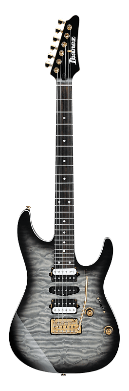 Ibanez Premium AZ47P1QM Electric Guitar - Black Ice Burst | Reverb