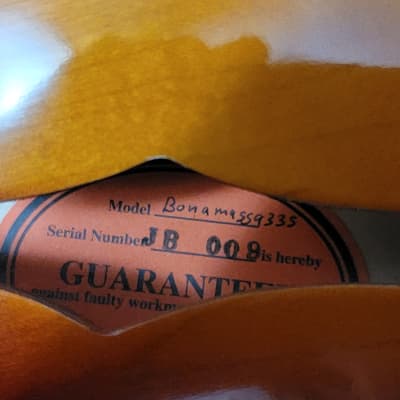 Gibson Joe Bonamassa Custom ES 335 2012 - Sunburst image 7