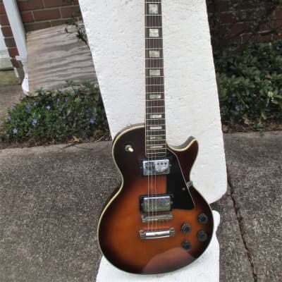 Global LP 90 Guitar,  Early 1970's, Made in Korea,  Sunburst Finish, Plays and Sounds Good, SSC imagen 1